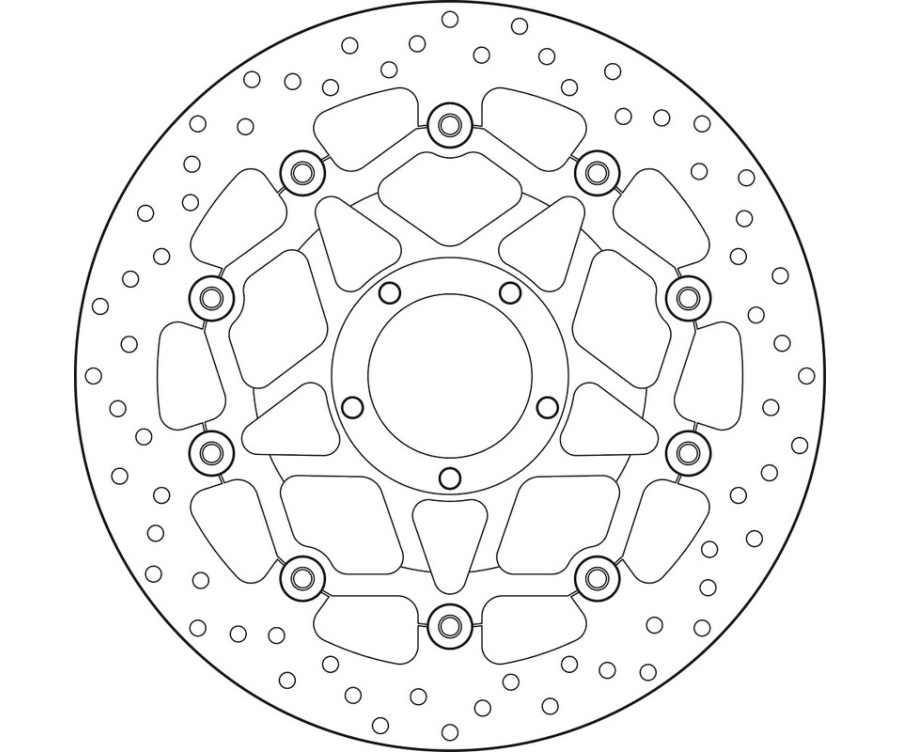 Disque de frein BREMBO Serie Oro rond flottant - 1035650
