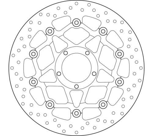 Disque de frein BREMBO Serie Oro rond flottant