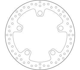 Disque de frein BREMBO Serie Oro rond fixe