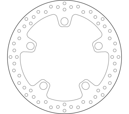 Disque de frein BREMBO Serie Oro rond fixe