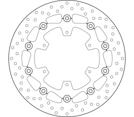 Disque de frein BREMBO Serie Oro rond flottant