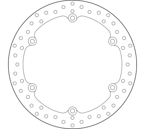 Disque de frein BREMBO Serie Oro rond fixe - 1035552
