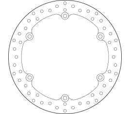 Disque de frein BREMBO Serie Oro rond fixe