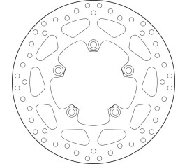 Disque de frein BREMBO Serie Oro rond fixe - 1035543