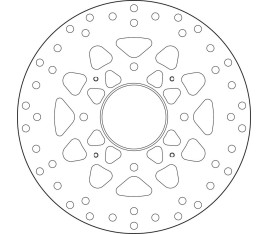 Disque de frein BREMBO Serie Oro rond fixe - 1035562