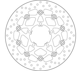 Disque de frein BREMBO Serie Oro rond flottant - 1035608