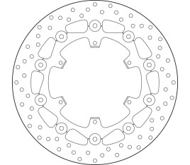 Disque de frein BREMBO Serie Oro rond flottant