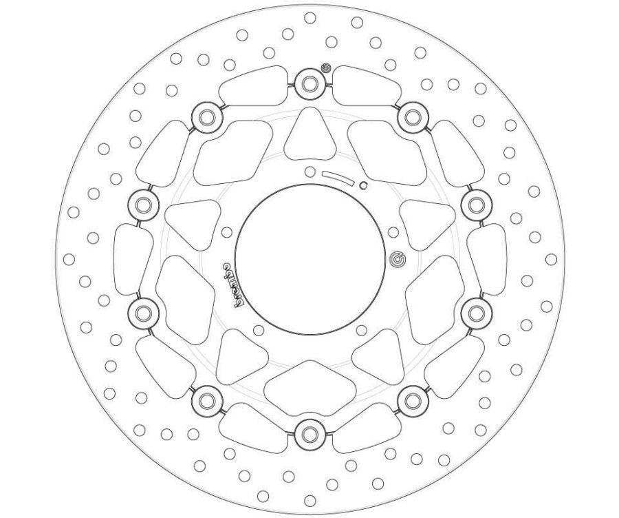 Disque de frein BREMBO Serie Oro rond flottant - 1035661