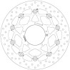 Disque de frein BREMBO Serie Oro rond flottant - 1035661