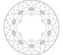 Disque de frein BREMBO Serie Oro rond flottant - 1035604