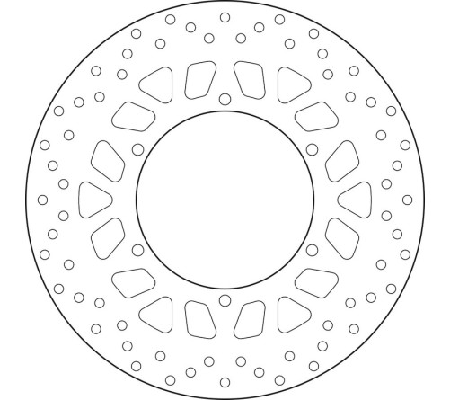 Disque de frein BREMBO Serie Oro rond fixe