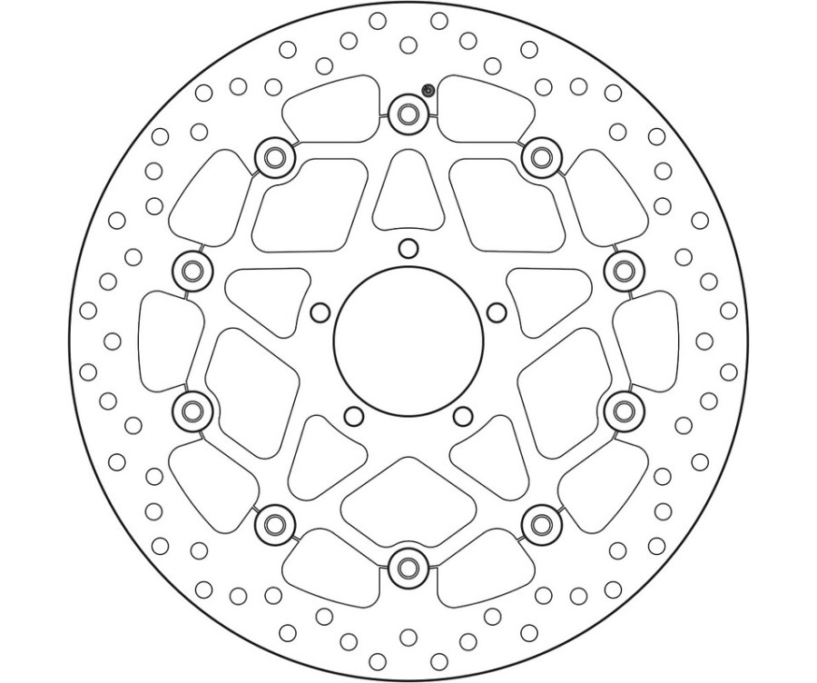 Disque de frein BREMBO Serie Oro rond flottant
