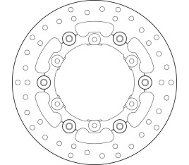 Disque de frein BREMBO Serie Oro rond flottant - 1035654