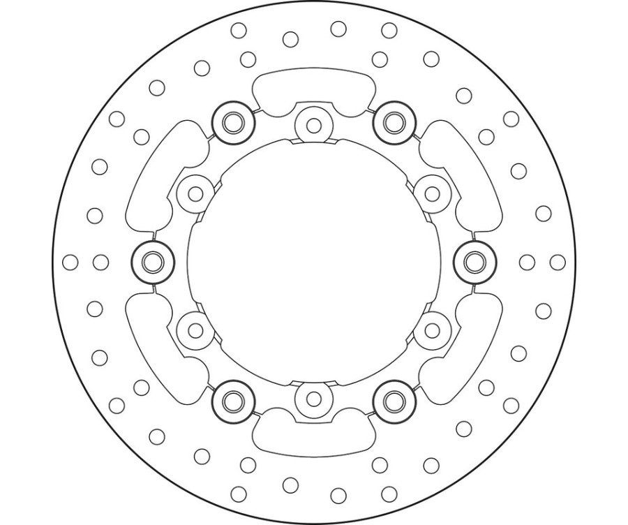 Disque de frein BREMBO Serie Oro rond flottant