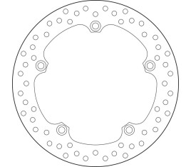 Disque de frein BREMBO Serie Oro rond fixe