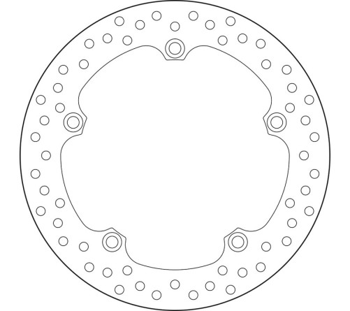 Disque de frein BREMBO Serie Oro rond fixe