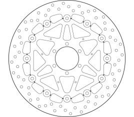 Disque de frein BREMBO Serie Oro rond flottant