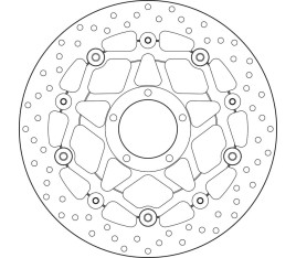 Disque de frein BREMBO Serie Oro rond flottant - 1035636