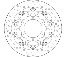 Disque de frein BREMBO Serie Oro rond flottant - 1035600