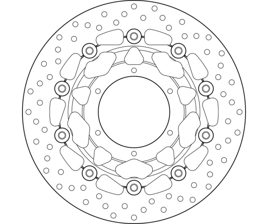 Disque de frein BREMBO Serie Oro rond flottant - 1035600
