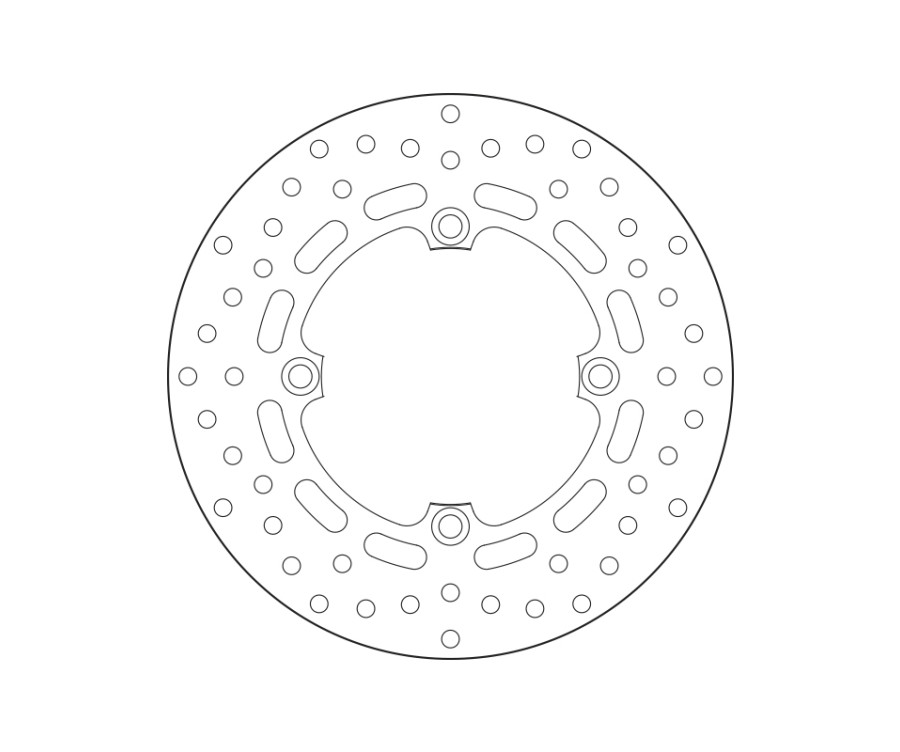 Disque de frein BREMBO Serie Oro rond fixe - 1035573