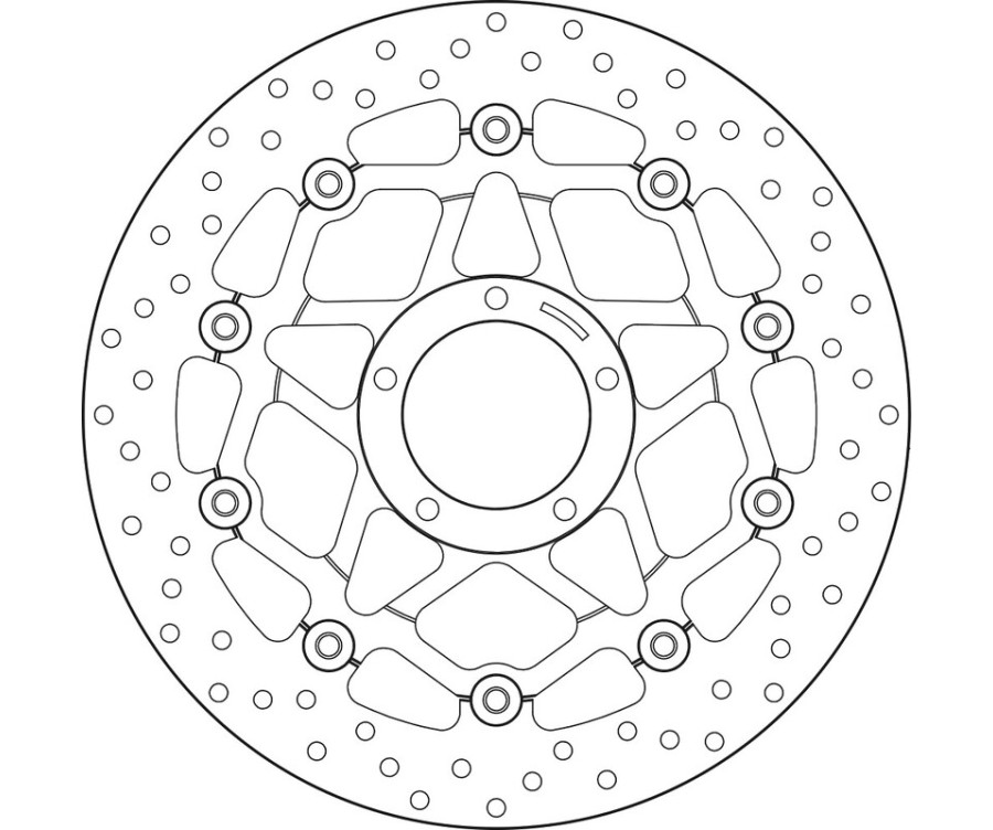 Disque de frein BREMBO Serie Oro rond flottant - 1035631