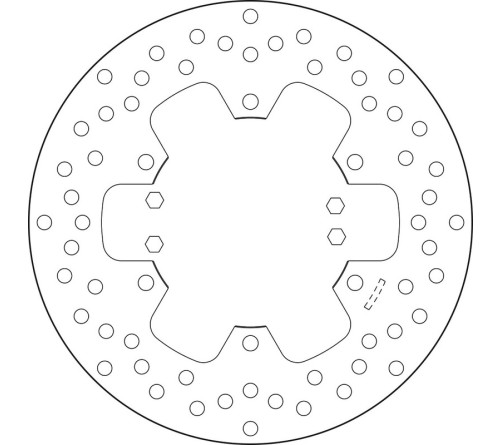 Disque de frein BREMBO Serie Oro rond fixe - 1035546