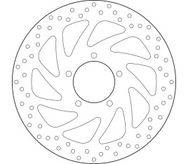 Disque de frein BREMBO Serie Oro rond fixe - 1035557
