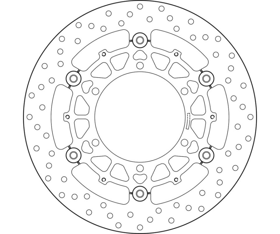 Disque de frein BREMBO Serie Oro rond flottant - 1035607