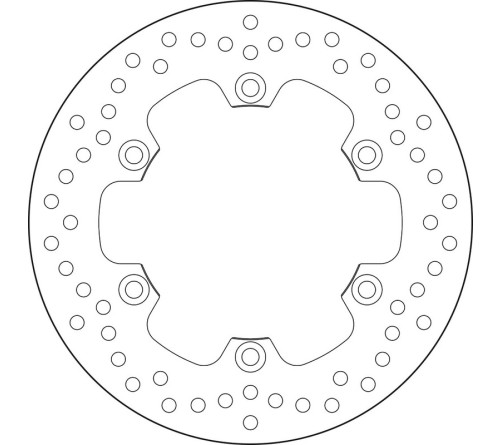 Disque de frein BREMBO Serie Oro rond fixe - 1035561