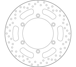 Disque de frein BREMBO Serie Oro rond fixe