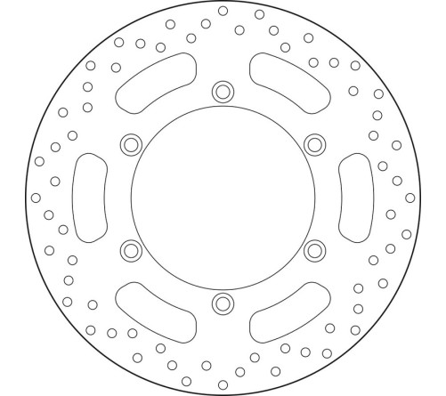 Disque de frein BREMBO Serie Oro rond fixe