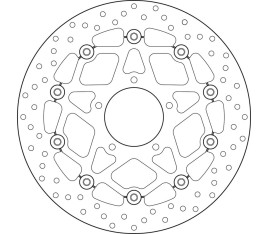 Disque de frein BREMBO Serie Oro rond flottant