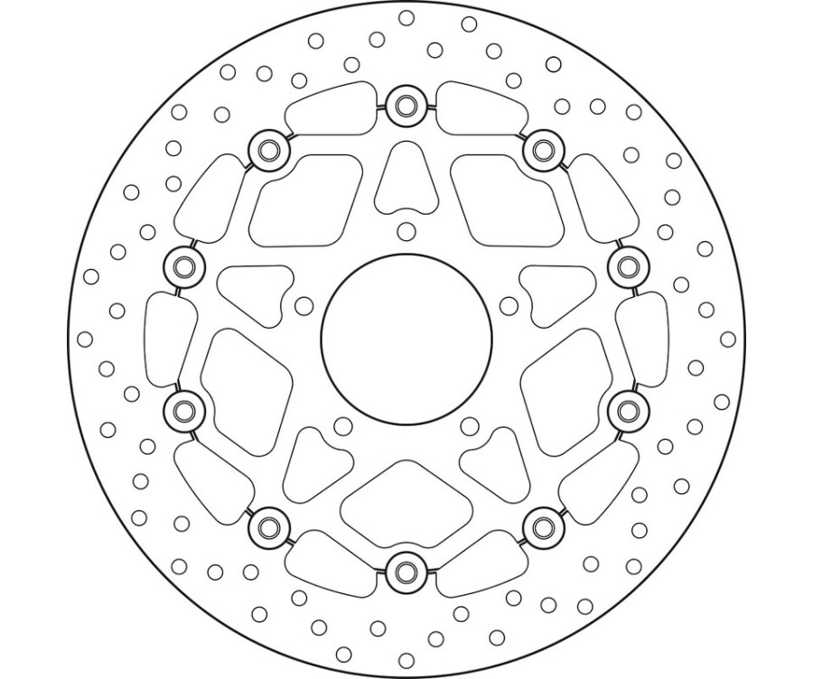 Disque de frein BREMBO Serie Oro rond flottant - 1035643