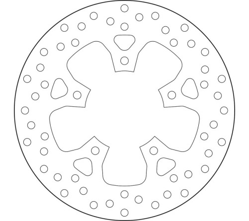 Disque de frein BREMBO Serie Oro rond fixe