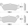 Plaquettes de frein BREMBO Off-Road métal fritté - 07BB43SP - 1127059