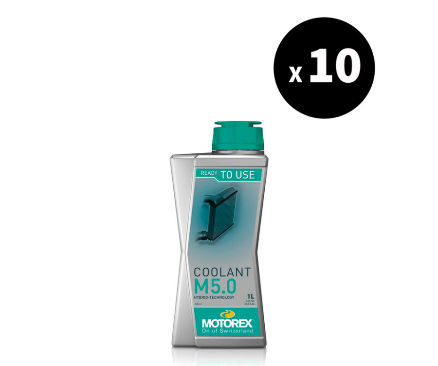 Liquide de refroidissement MOTOREX Coolant M5.0 - 10x1L - 3032301