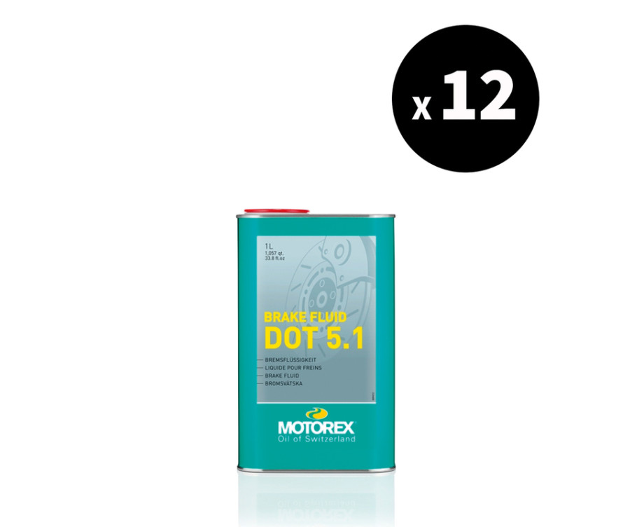 Liquide de frein MOTOREX Brake Fluid DOT 5.1 - 1L x12 - 3062691