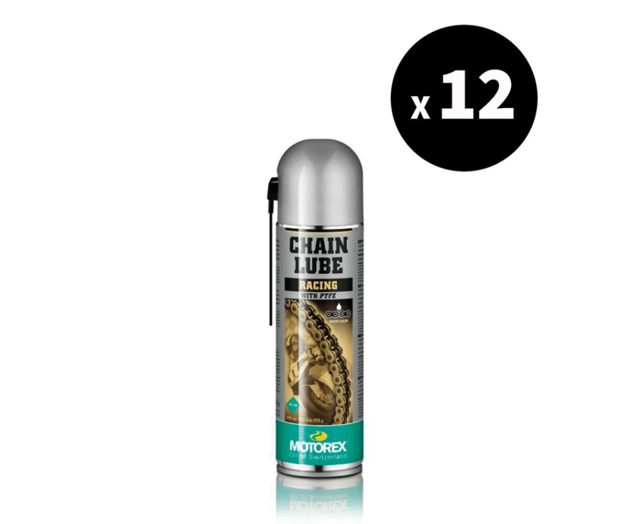 Lubrifiant chaîne MOTOREX Chainlube Racing - spray 500ml x12 - 3062633