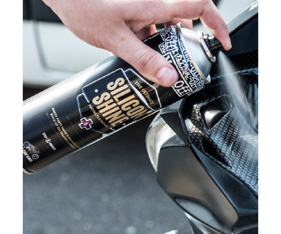 Spray de protection MUC-OFF Motorcycle Silicon Shine - spray 500ml - 1099804