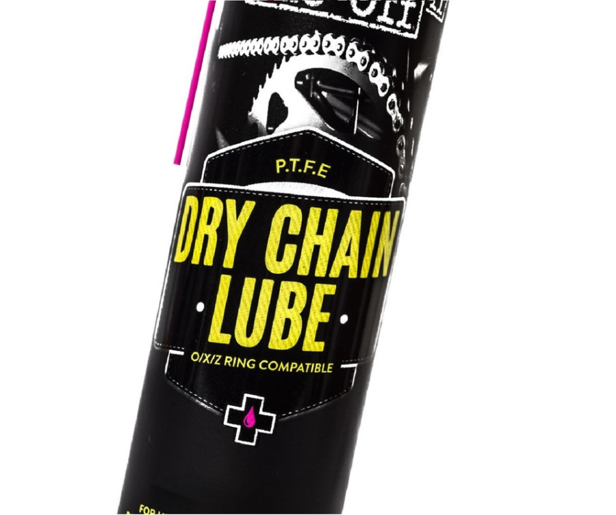 Lubrifiant chaîne MUC-OFF Dry PTFE Chain Lube - spray 400ml - 1099810