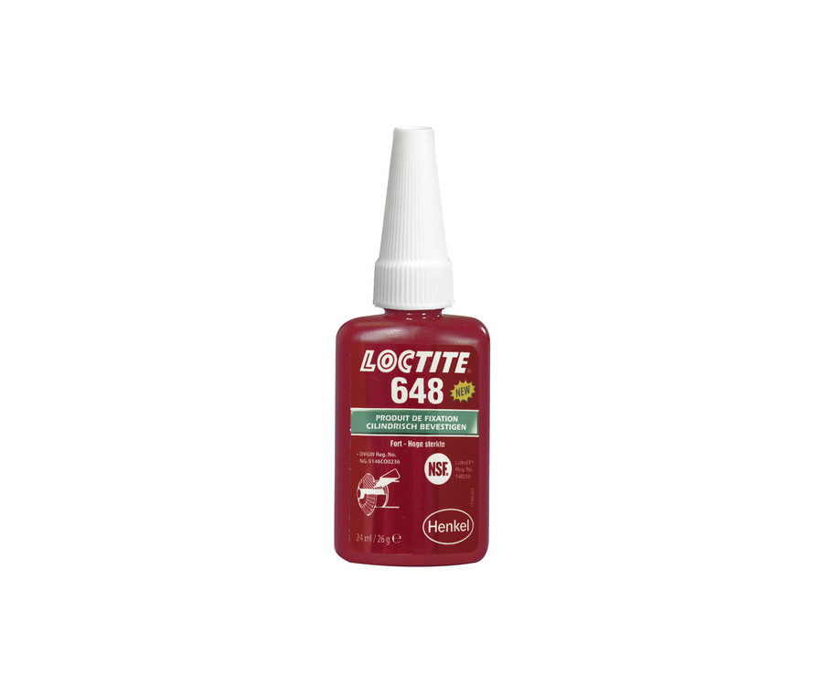 Fixation des emmanchements LOCTITE 648 - flacon 24ml - 1100013