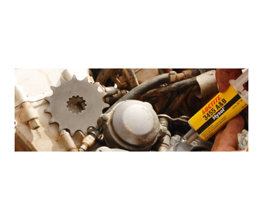 Résine époxy bi-composant aluminium A&B LOCTITE 3455 - seringue 24ml - 1099997