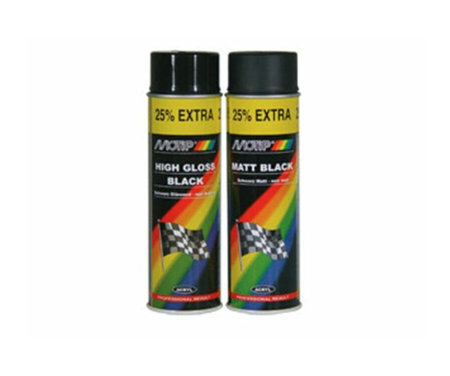 Peinture MOTIP Noir brillant - Spray 500 ml - 1099739