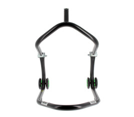 Béquille avant sous té BIHR Home Track noir mat roues vert