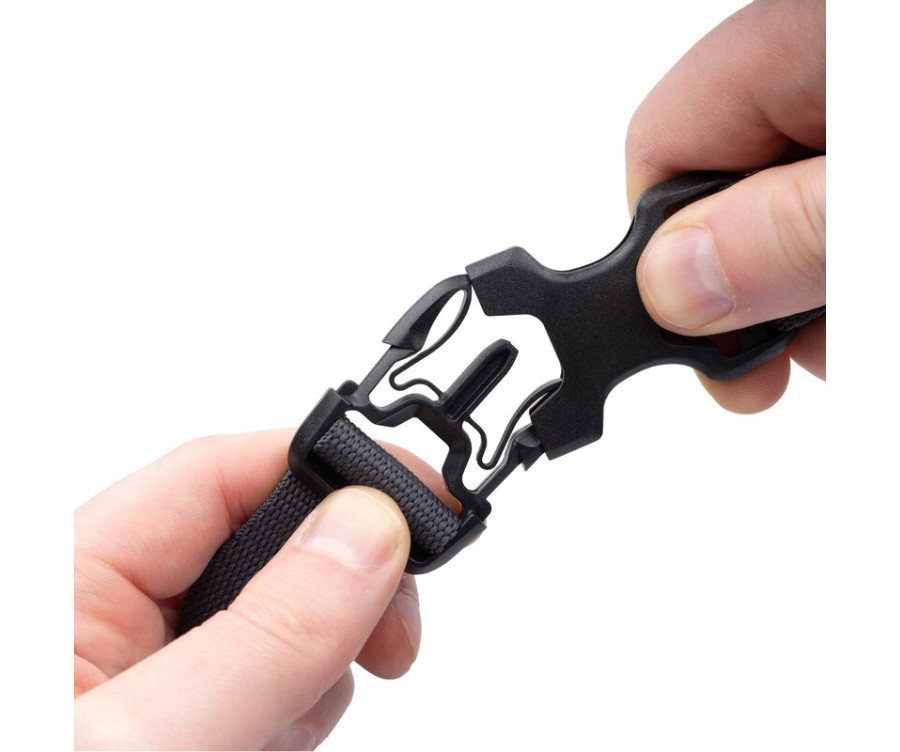 Sangle B Clip OXFORD Atlas 26mm x 2.0M noir (paire) - 1127003