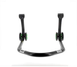 Béquille arrière BIHR Home Track supports en "V" noir mat roues vert