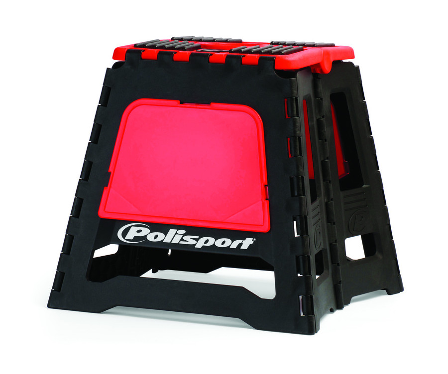 Lève-moto fixe POLISPORT repliable rouge CR/noir - 1088169004