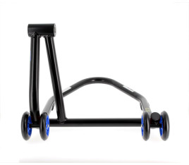 Béquille monobras droite BIHR Home Track noir mat roues bleu