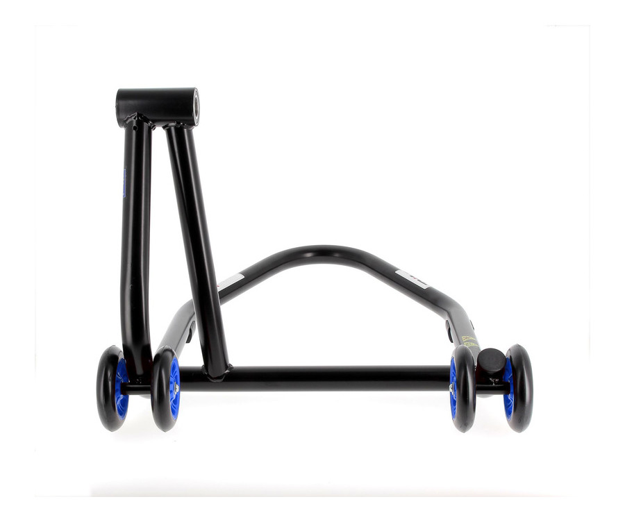 Béquille monobras droite BIHR Home Track noir mat roues bleu - 3032125